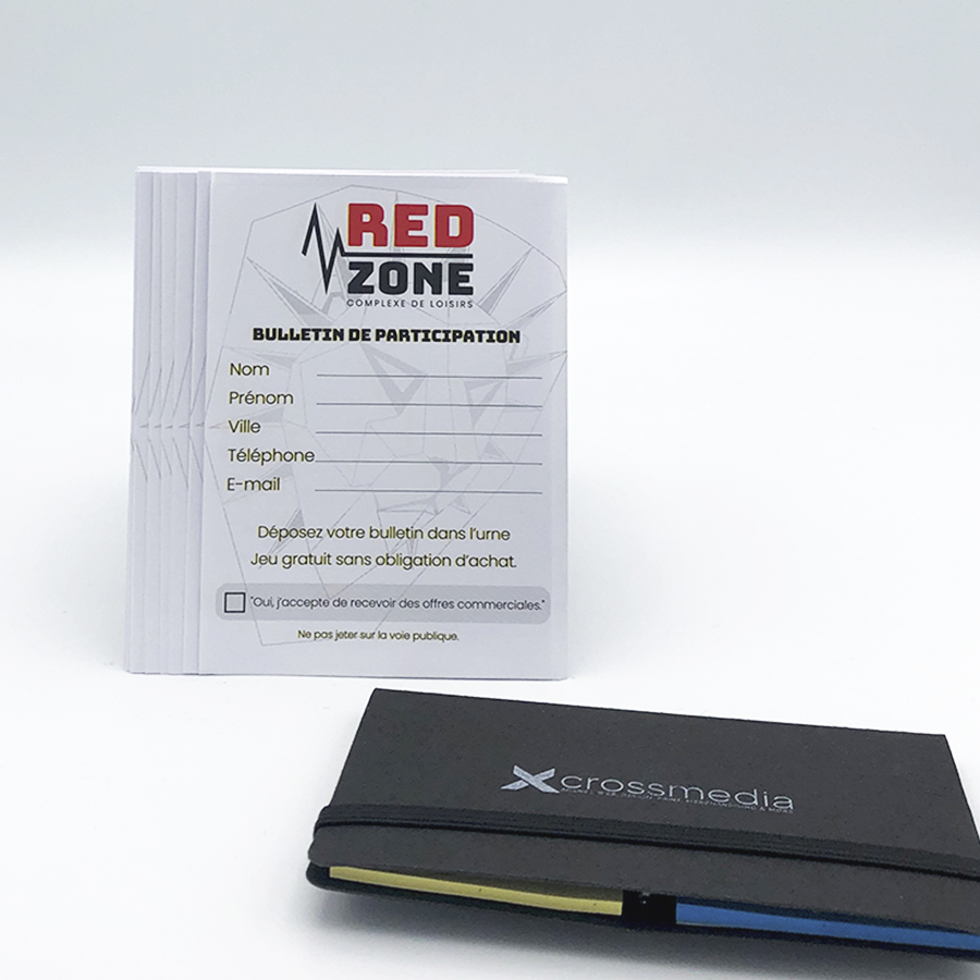 Ticket tombola Redzone Challans