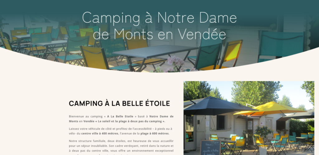 Camping à la belle étoile