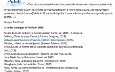 La Quête de Nayla sélectionnée pour le Prix France-Liban 2025 : une fierté graphique et éditoriale